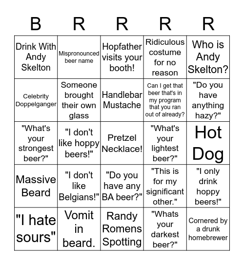BrrrFest Bingo Card