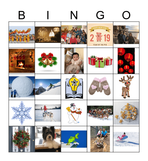 Data Services Winter Bingo Card