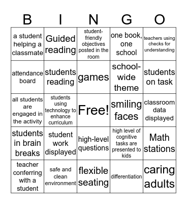 Maplewood Bingo Card
