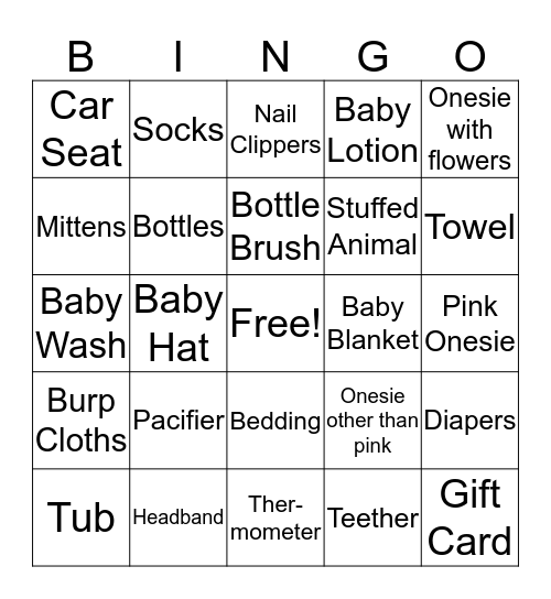 Miss Alice Bingo Card