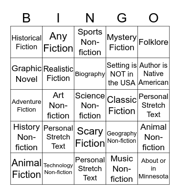 Qtr 3 Classroom Challenge: get 5 in-a-row Bingo Card