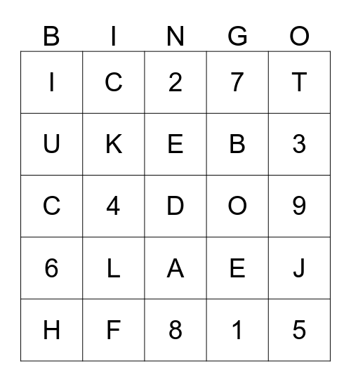 DECEMBER REVIEW Bingo Card