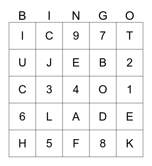 DECEMBER REVIEW Bingo Card