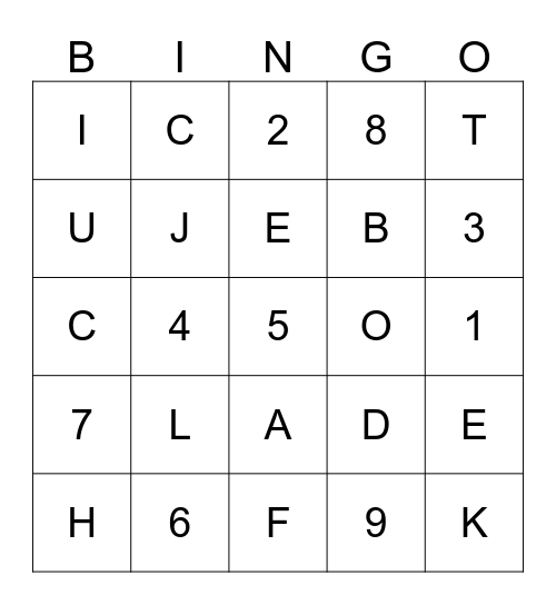 DECEMBER REVIEW Bingo Card