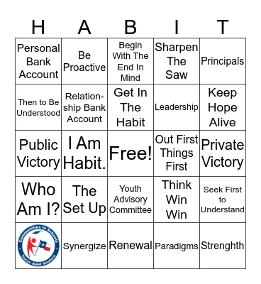 7 Habits Bingo Card