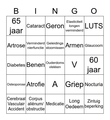 OUDEREN Bingo Card