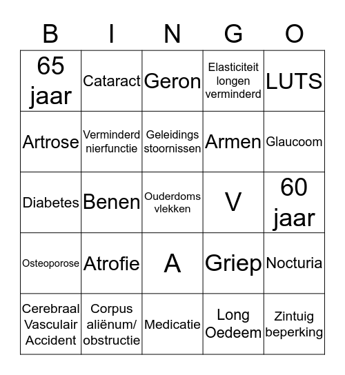 OUDEREN Bingo Card