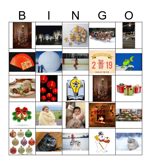 Data Services Winter Bingo Card