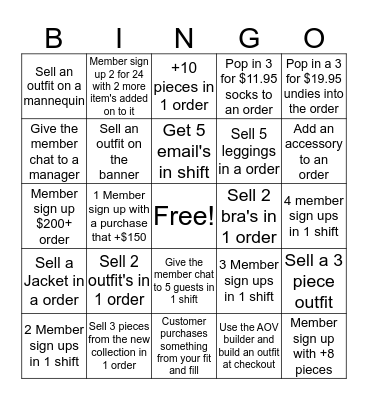 January/February Bingo! Bingo Card