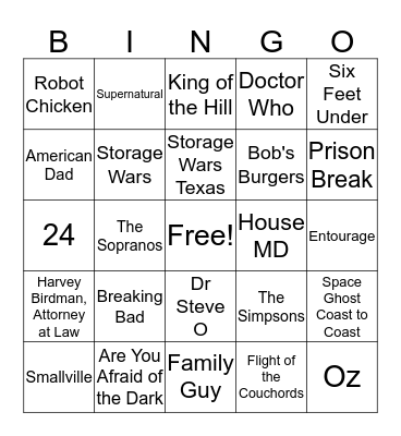 2006 Bingo Card