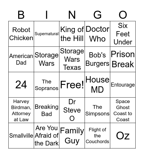 2006 Bingo Card