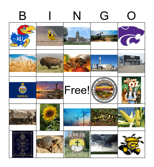Kansas Day Bingo Card