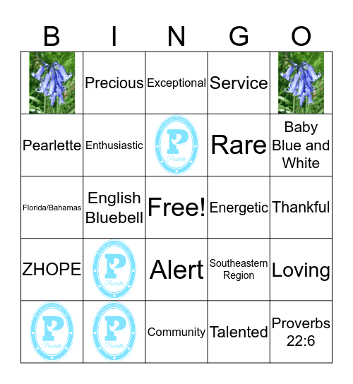 Pearlette BINGO Card