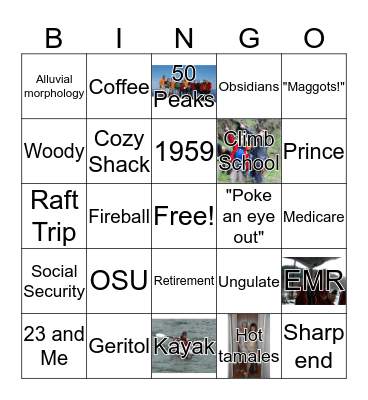 MARYANNE AT 60 BINGO Card