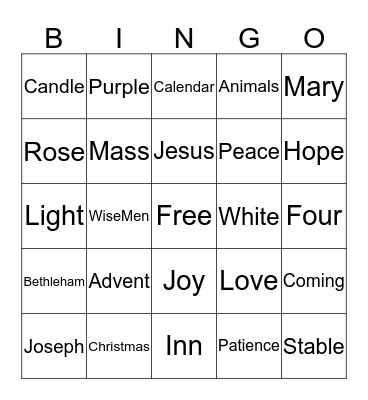 Christmas Bingo Card