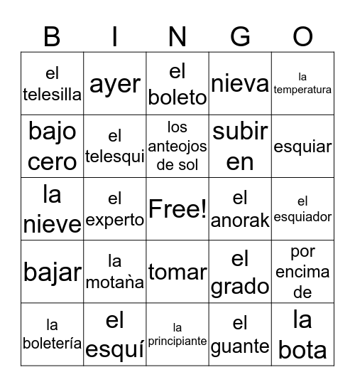 capítulo 9 50-76 Bingo Card