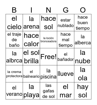 Capítulo 9 1-25 Bingo Card