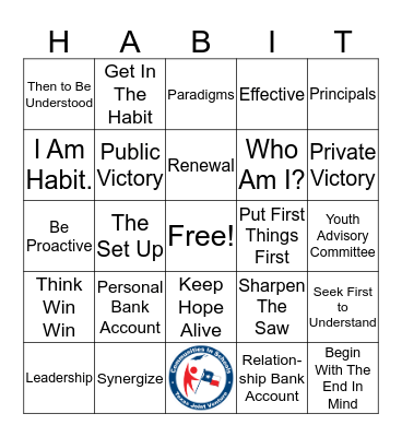 7 Habits Bingo Card