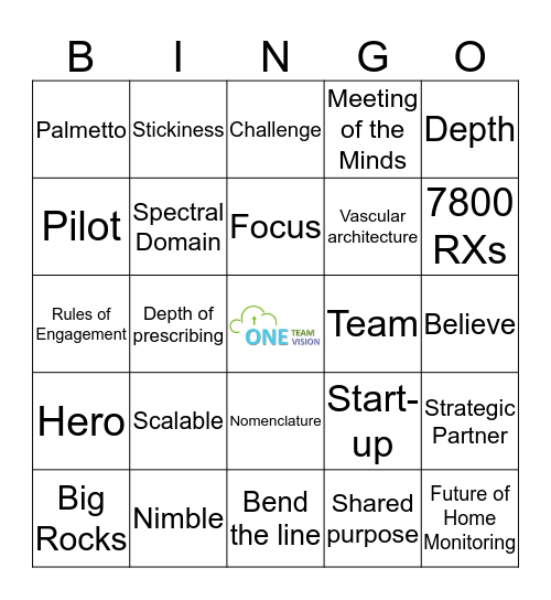 2019  NSM Bingo Card