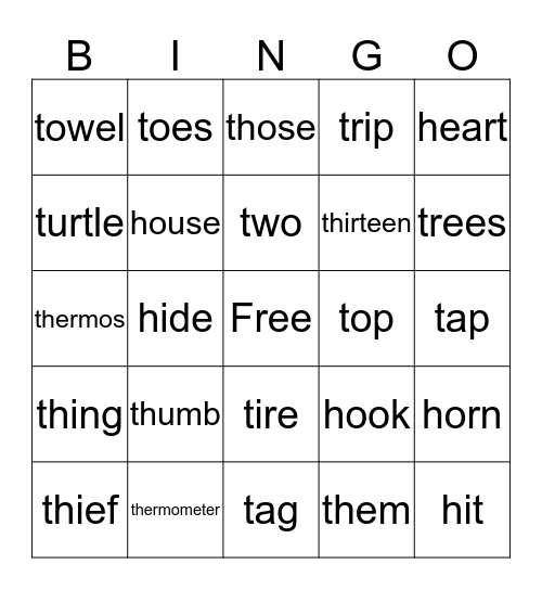 Penguins Bingo Card
