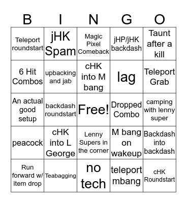 Lalito's Peacock Bingo! Bingo Card