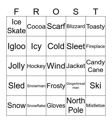 Winter Time! Bingo Card