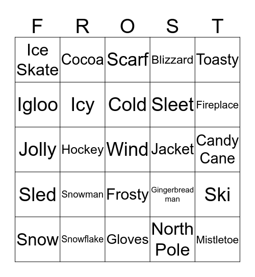 Winter Time! Bingo Card