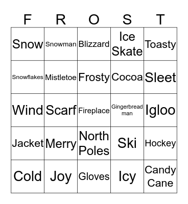 Winter Time! Bingo Card