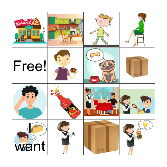 Level 1B Bingo set #4: Taco Picante Bingo Card