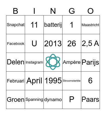 Wat weet jij? Bingo Card