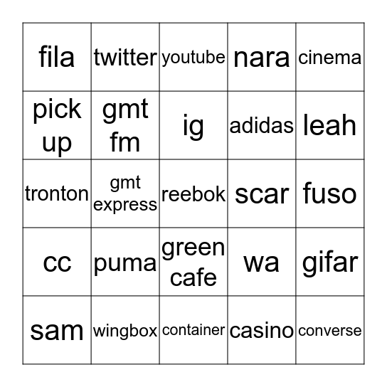 BANGSAT Bingo Card