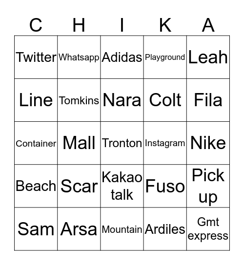 inGREENTIME Bingo Card