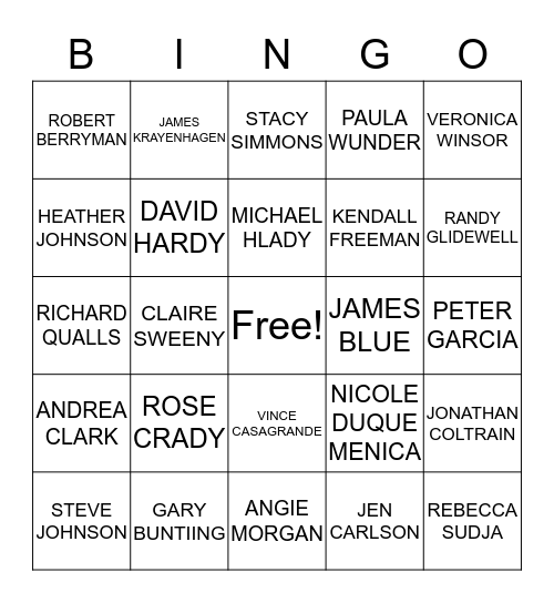 2019 WINNERS Bingo Card