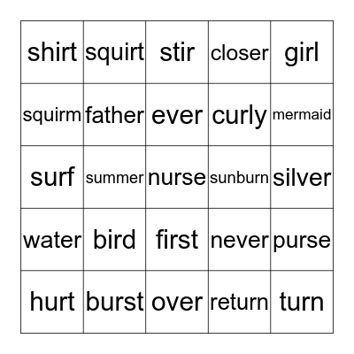 The Summer Mermaid Bingo Card