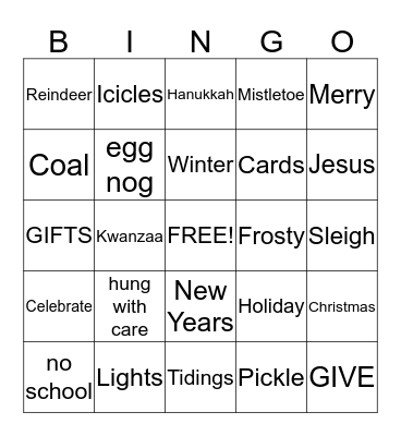 Clara & Bobs BINGO 2019 Bingo Card