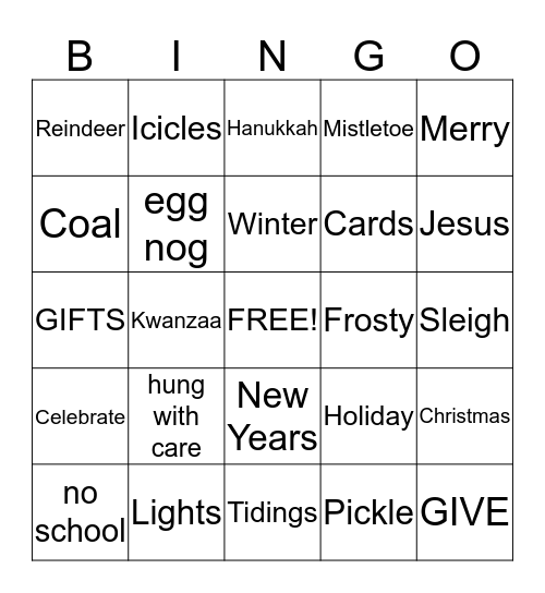 Clara & Bobs BINGO 2019 Bingo Card