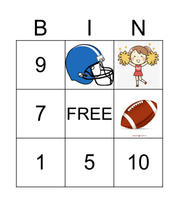 Football Bingo Card