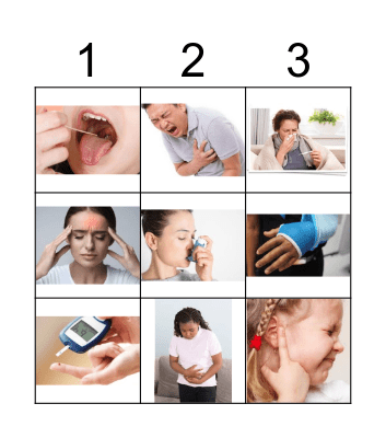 Reasons to take Medicine Bingo Card