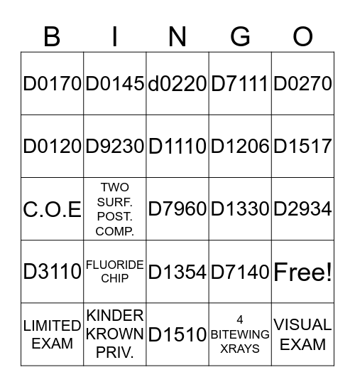 MD4k CODE BINGO  Bingo Card