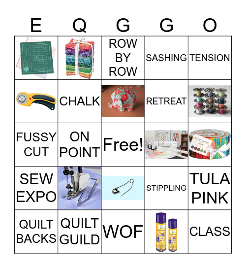 QUILTO Bingo Card