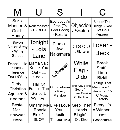 405 Bingo Card