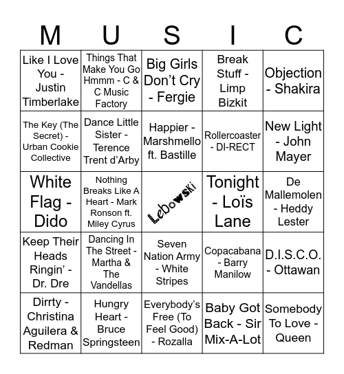 409 Bingo Card