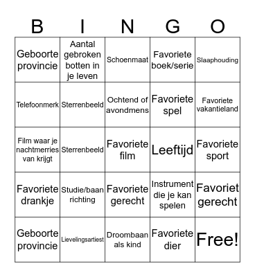 Het-Grote-Anteros-Mensen-Bingo-Spel Bingo Card