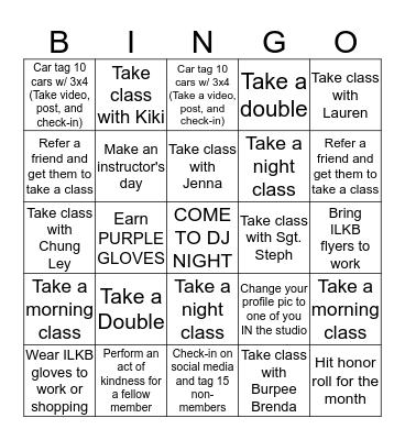 ILKB Methuen  Bingo Card