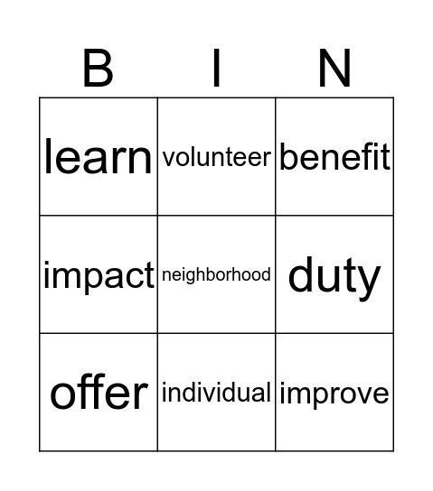 GR3 Unit1Part2 REACH Bingo Card