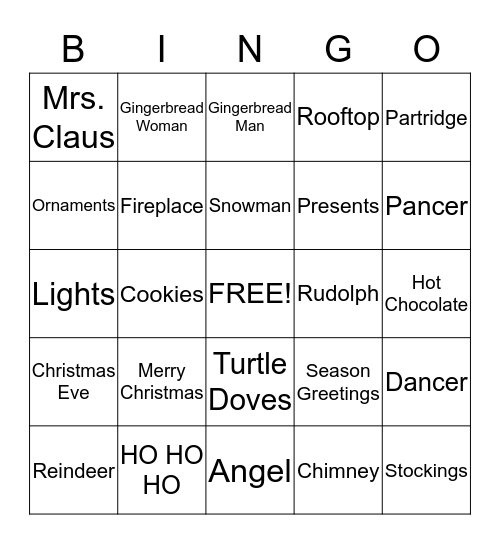 LEARN TO EARN'S HOLIDAY Bingo Card