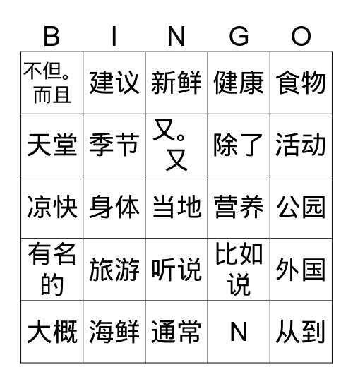 Gr 5 Q3 Set 1 Bingo Card
