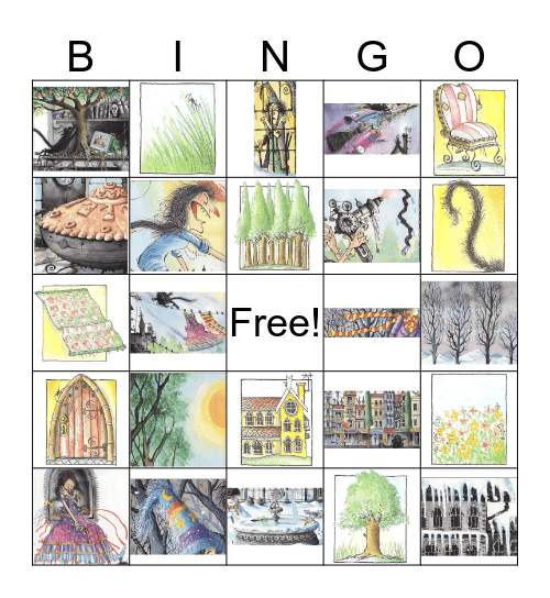 Winnie the Witch Bingo Card