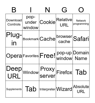 IBA Lesson 4-2 Bingo Card