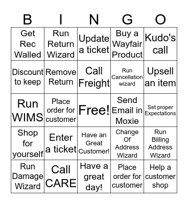 Peak Bingo Card